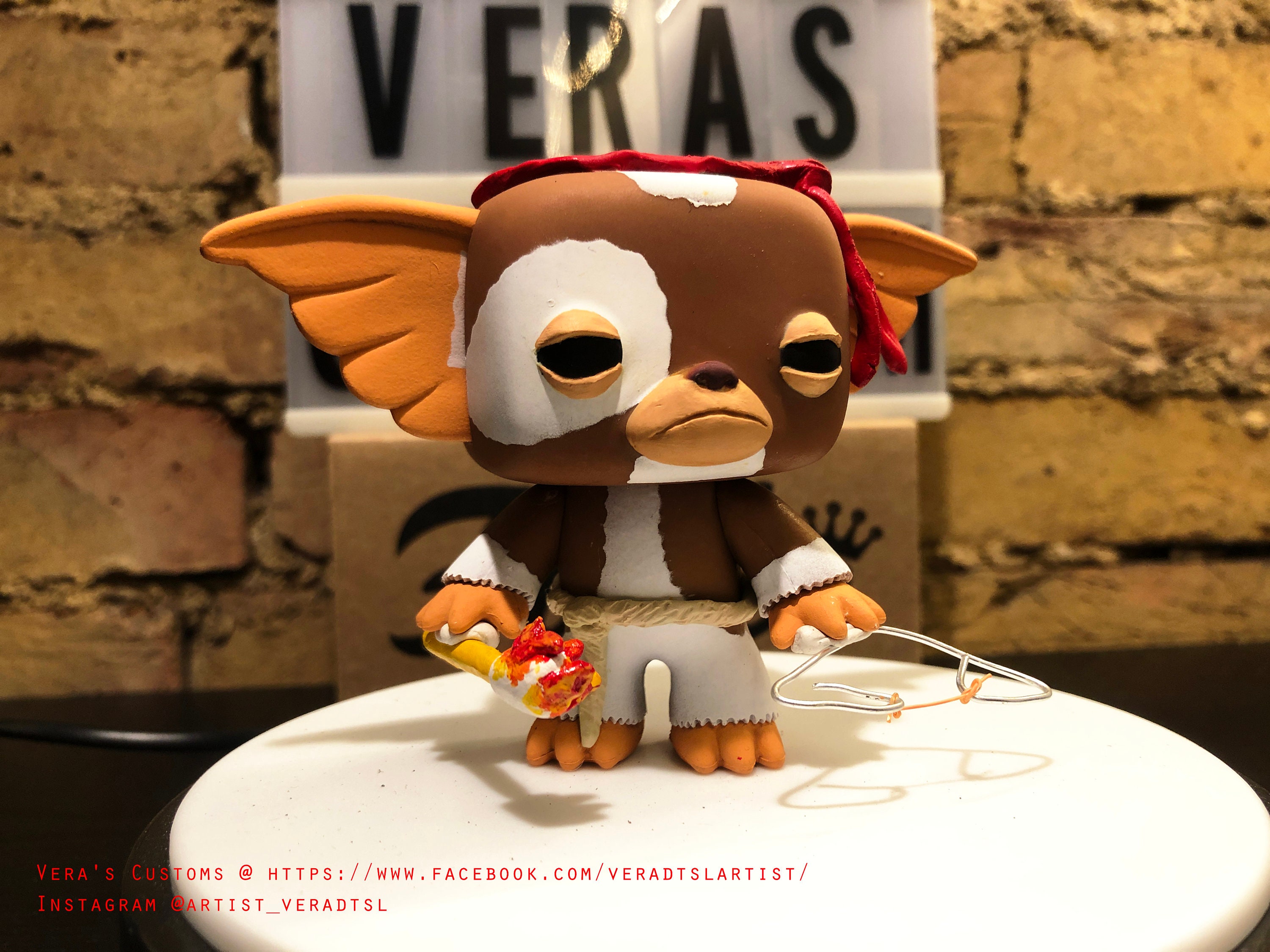 Gizmo As Rambo Gremlins 2 The New Batch Custom Funko Pop Etsy