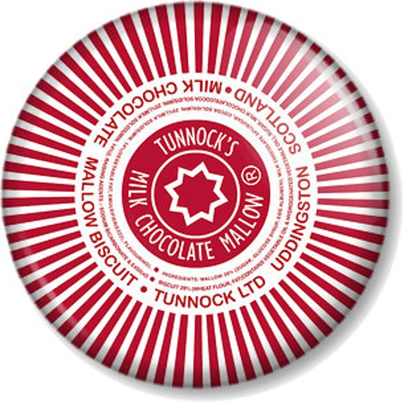 Tunnocks Teacakes 25mm / 1 1 Inch Pin Button Badges I Etsy UK