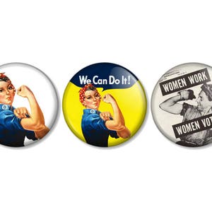 Rosie the Riveter 25mm / 1 1 Inch Pin Button Badges - Etsy