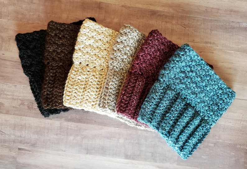 Handmade Reversible Boot Cuffs Crochet 