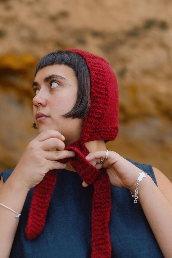 bow tie bonnet knitting pattern