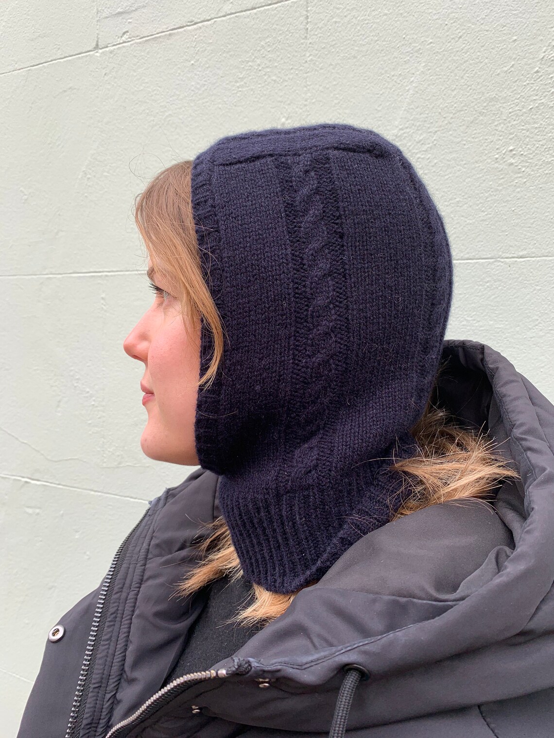 Knitted Fashion Balaclava Knitted Hat Mohair Hat Winter Etsy