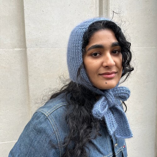 bow tie bonnet knitting pattern