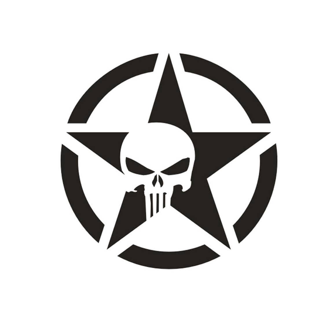 The Punisher Star Vinyl Decal Sticker Jeep Truck Car Window - Etsy