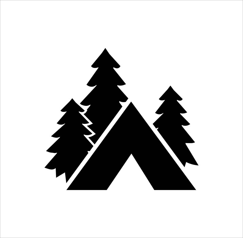 Tent Vinyl Sticker Decal CO I Love Colorado Tent Camping Etsy