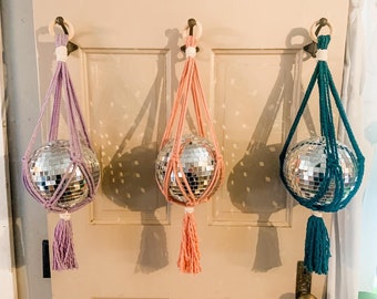 You're a Disco Ball Holder | Boho Macrame Holder