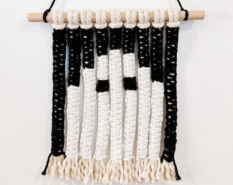 Spooky Season Wall Hangings | Modern Macrame | Halloween Yarn Decor