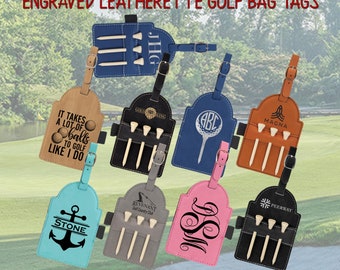 personalised golf bag tags