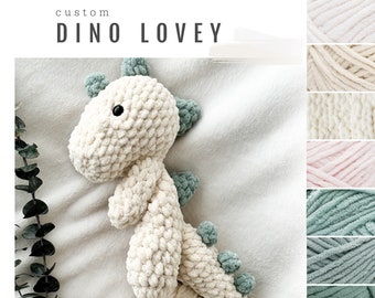 Dino Snuggle Buddy - auf Bestellung | Liebe Dino | Gehäkelter Dino | Handgemachte Geschenke