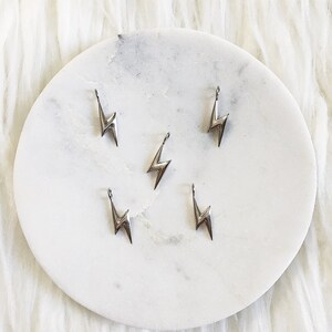 THE REBEL NECKLACE // sterling silver / lightning bolt / layering necklace / mix + match charm / interchangeable charm and chain / 14k gold