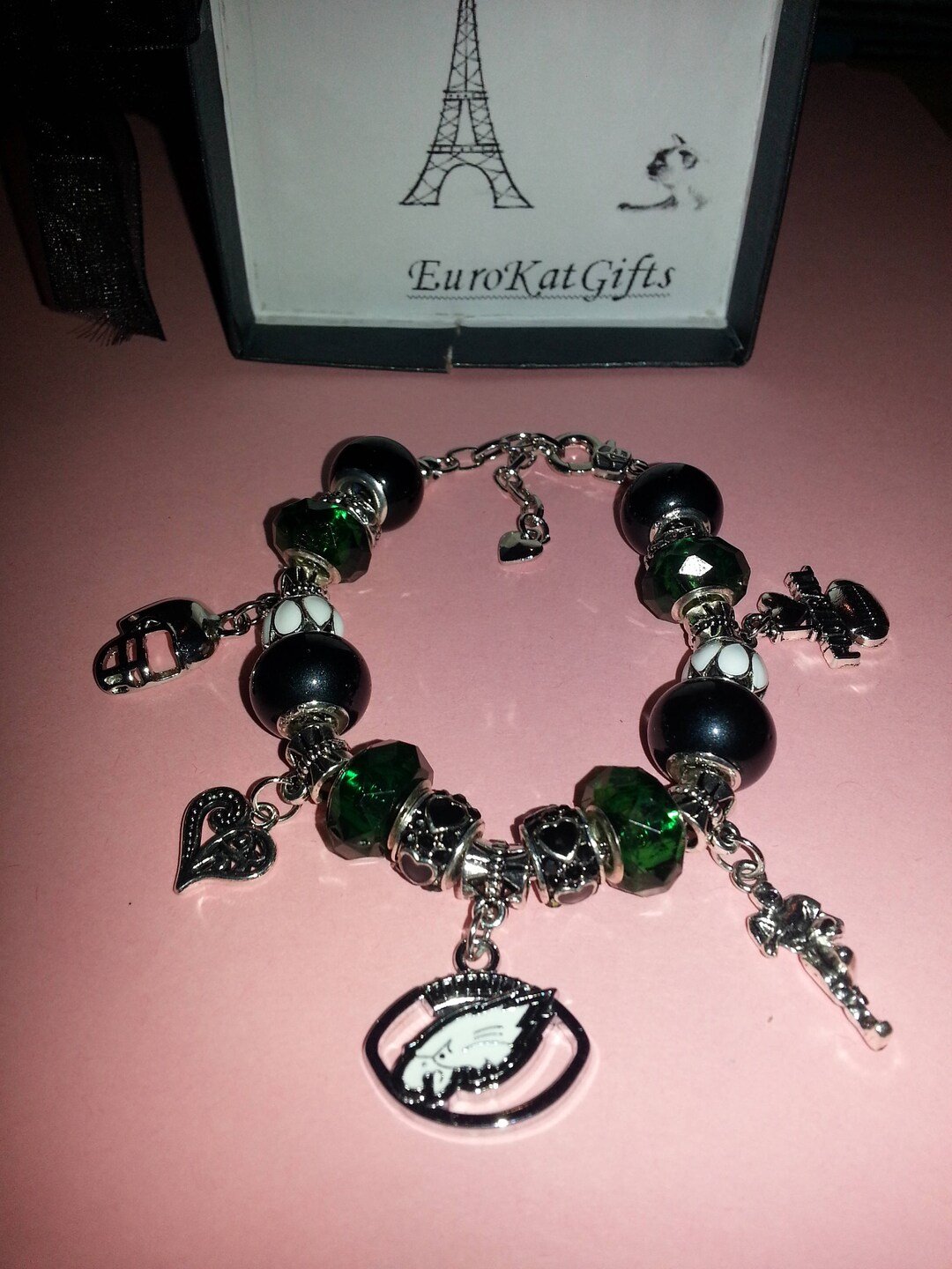 Sports Bracelet, Silver Bracelet, Gifts for Her, Charm Bracelet