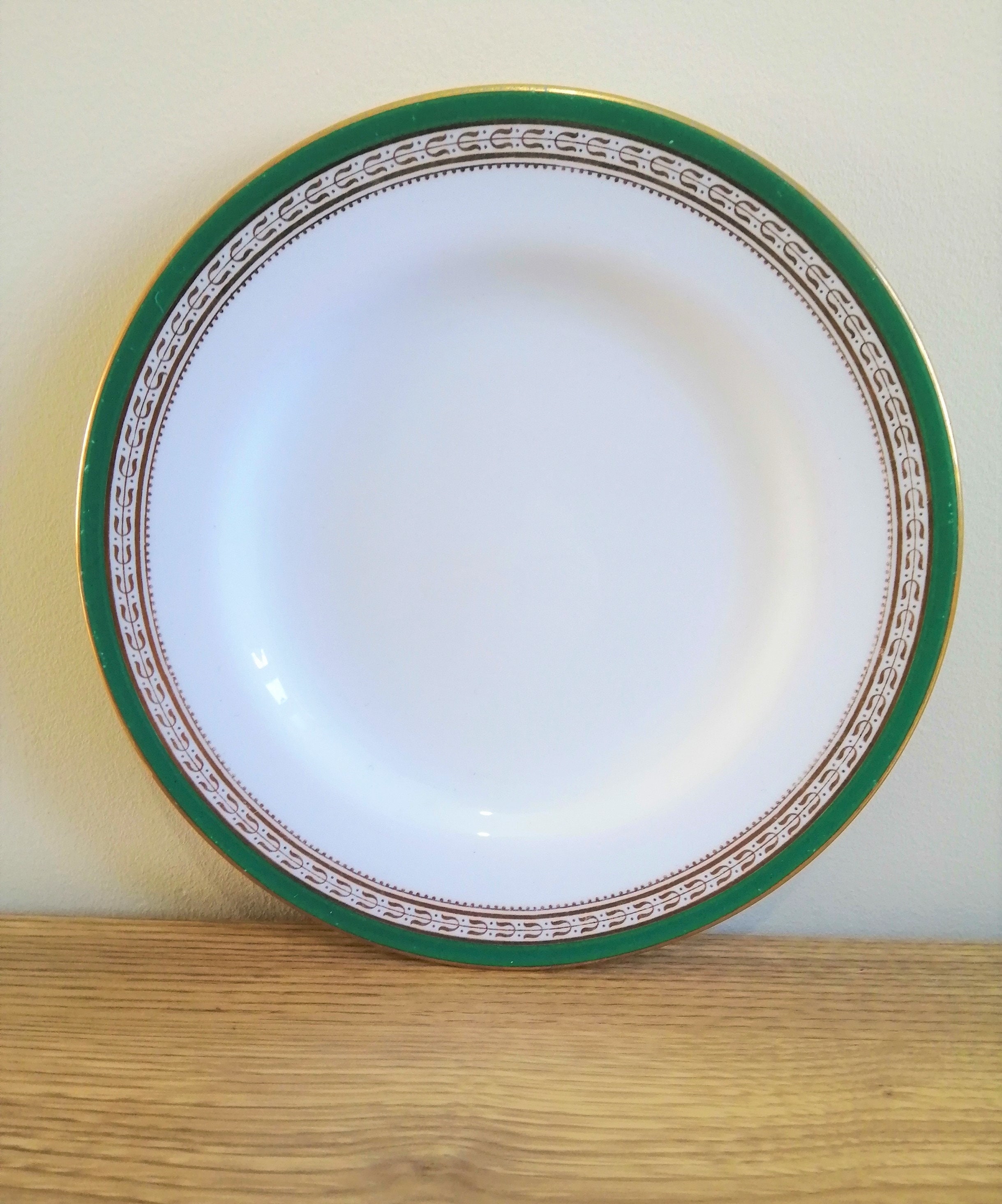 Vintage Spode Copelands China Green Gold Border Plate Etsy UK