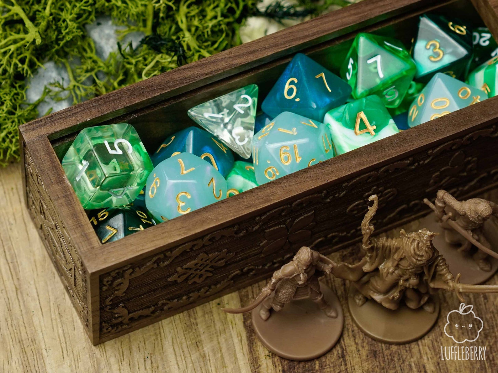 D&D Sword Dice Box Walnut Wood DnD/TTRPG Dice Accessory Etsy