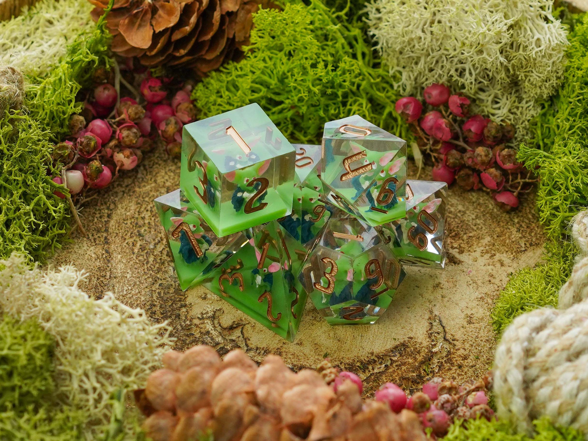 Dice Goblin Sharp Edge Dice With Box D&D Dice Gift Set 7 Etsy