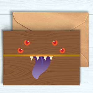 Imiter la carte | D&D/RPG Funny Card | Carte A6 avec enveloppe kraft | Pathfinder, Donjons et Dragons, Jeux de table