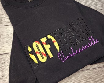 Personalized SOFTBALL Sweatshirt with Team name