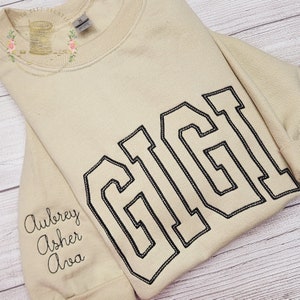 Personalized GIGI Sweatshirt, Grandma Gift