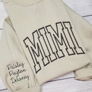 Personalized MIMI Sweatshirt, Grandma Gift