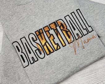 BASKETBALL Mama Embroidered Sweatshirt