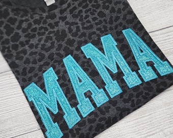MAMA T-Shirt, Leopard Pattern Shirt