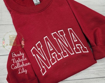 Personalized NANA Sweatshirt, Grandma Gift