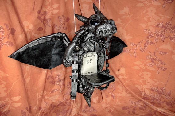 baby dragon leather backpack Baby Dragon Leather Backpack With Transforming Wings & Fog Breath