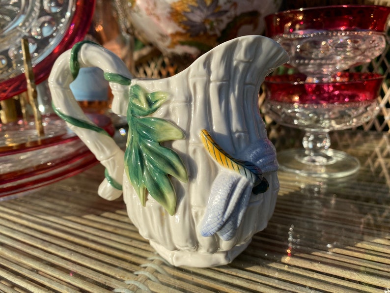 Lady bug and leaf relief Pitcher