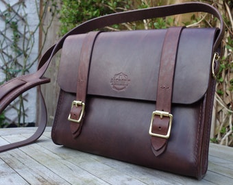 Leather Satchel - Bag - Handbag - Handmade - Hand Stitched - Italian Leather - Rainbow - Timeless - Unique - Alchemy Leatherworks - UK Made