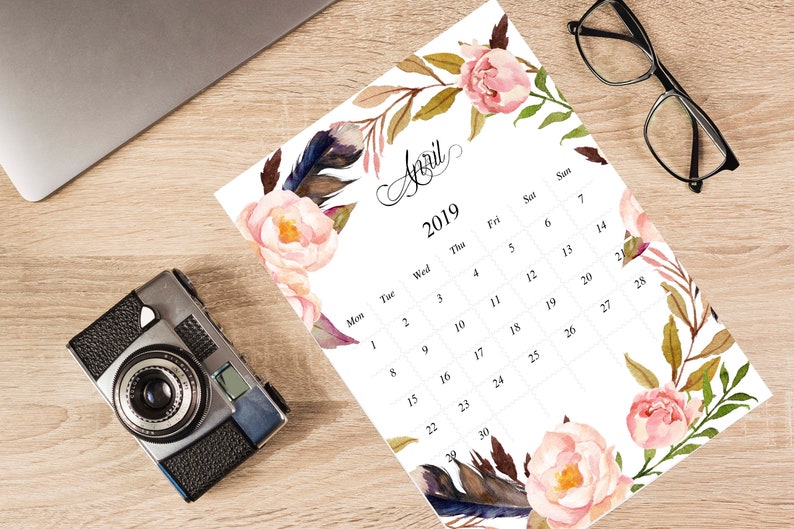Fl Calendar 2019 Printable Monthly Desk Image 0