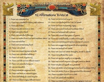 The 42 Laws Of  Ma'at