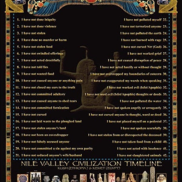 The 42 Laws Of Maat poster