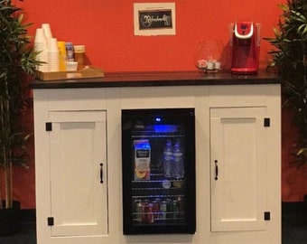 Mini Fridge Table Etsy