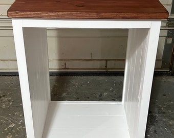 Modern Farmhouse Style Custom Build Mini Fridge Cabinet With Two Hinged  Frame Door / 3 Bay Mini Fridge Storage 
