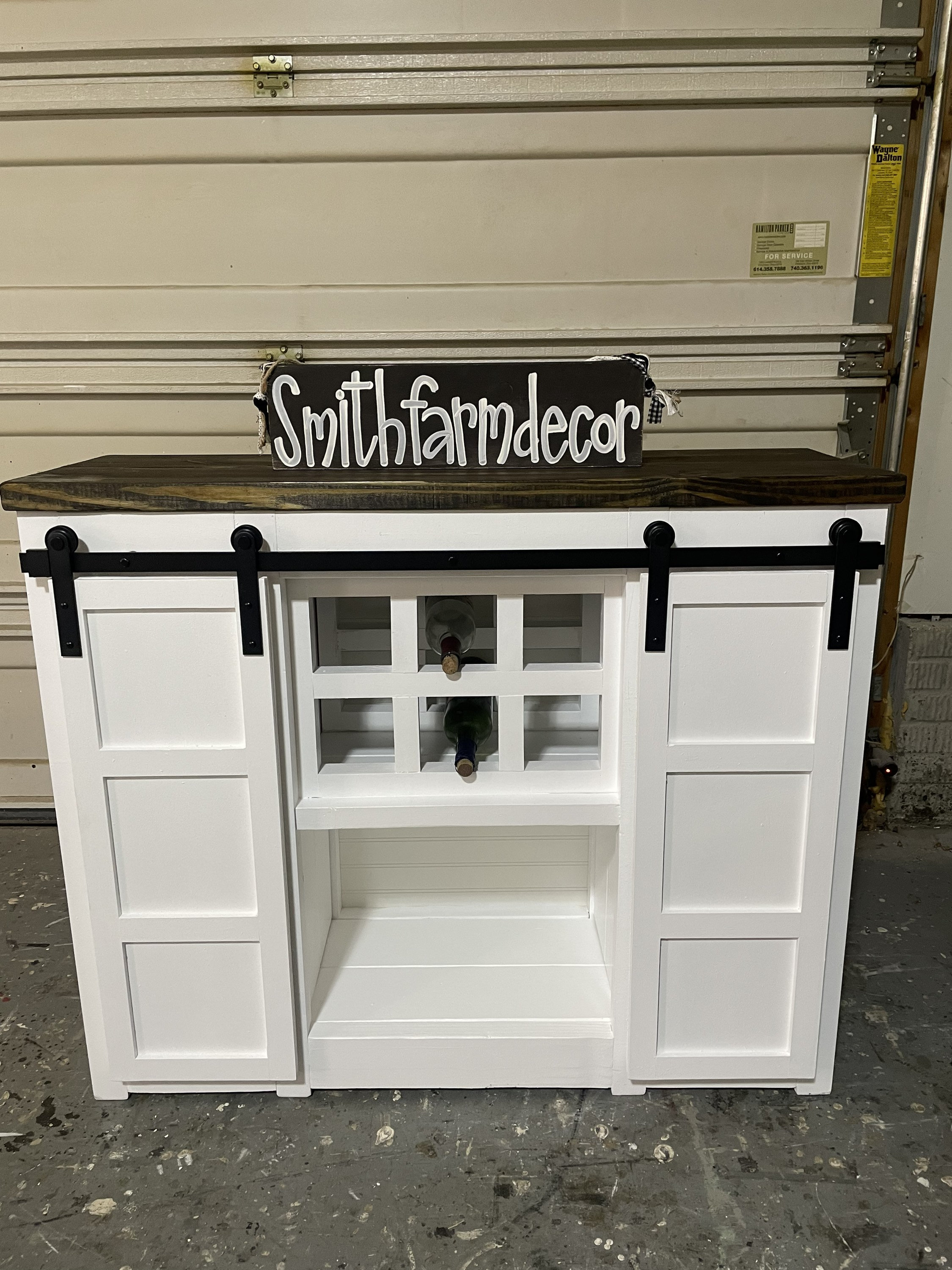 Barn Door Wine Rack Etsy