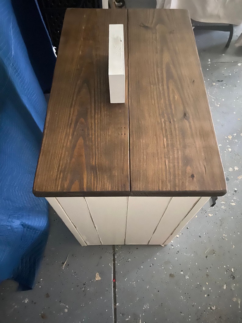 Farmhouse style mini fridge / Smaller barn door slider Etsy