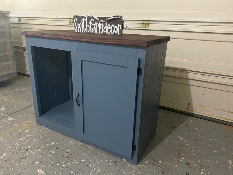 Farmhouse Style Enclosed Mini Fridge With a Single Etsy