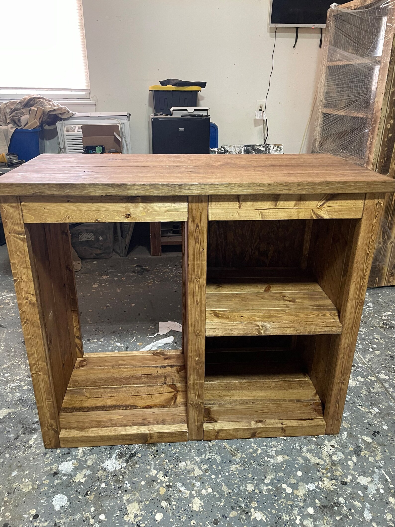 Coffee Bar With Opening for a Mini or Wine Fridge /rustic Etsy