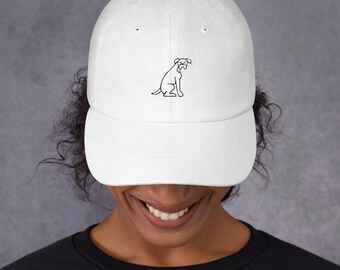 Boxer Outline Hat, Boxer dog hat, Boxer mom gift, Boxer dad gift, Boxer lovers