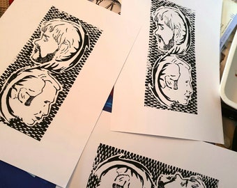 Linoprint Hannigram - Hannibal