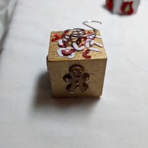 Rubiks cube christmas ornament