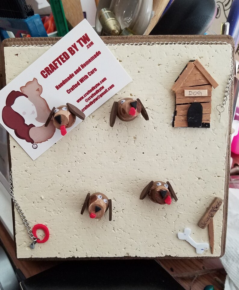 Puppy Dog Cork Message Board Etsy