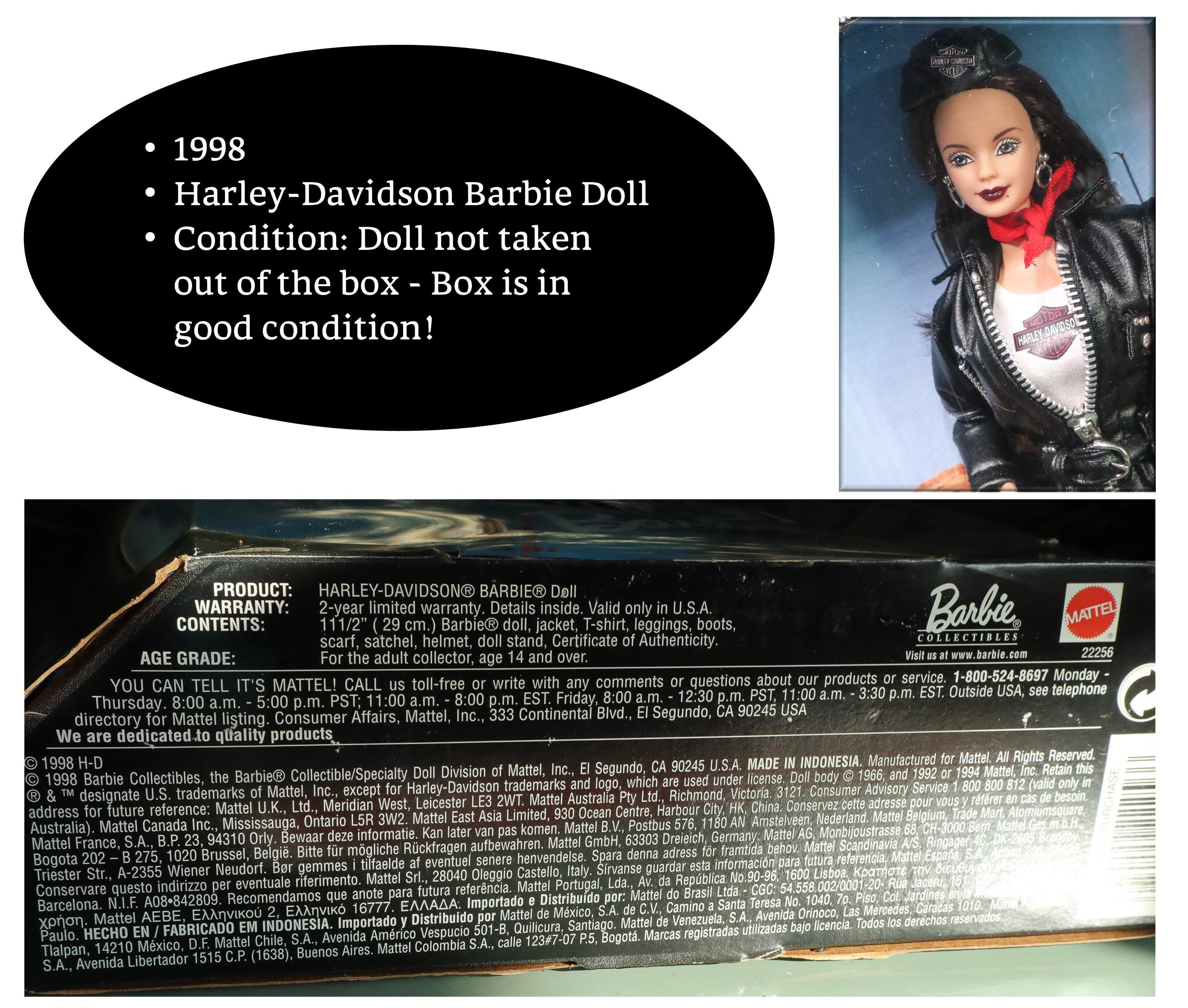1998 Harley-davidson Barbie Doll - Etsy