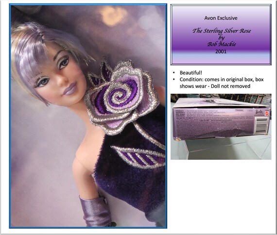 Barbie - Avon Exclusive - the Sterling Silver Rose by Bob Mackie