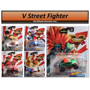 Hot Wheels V Street Fighters Character Cars Collection