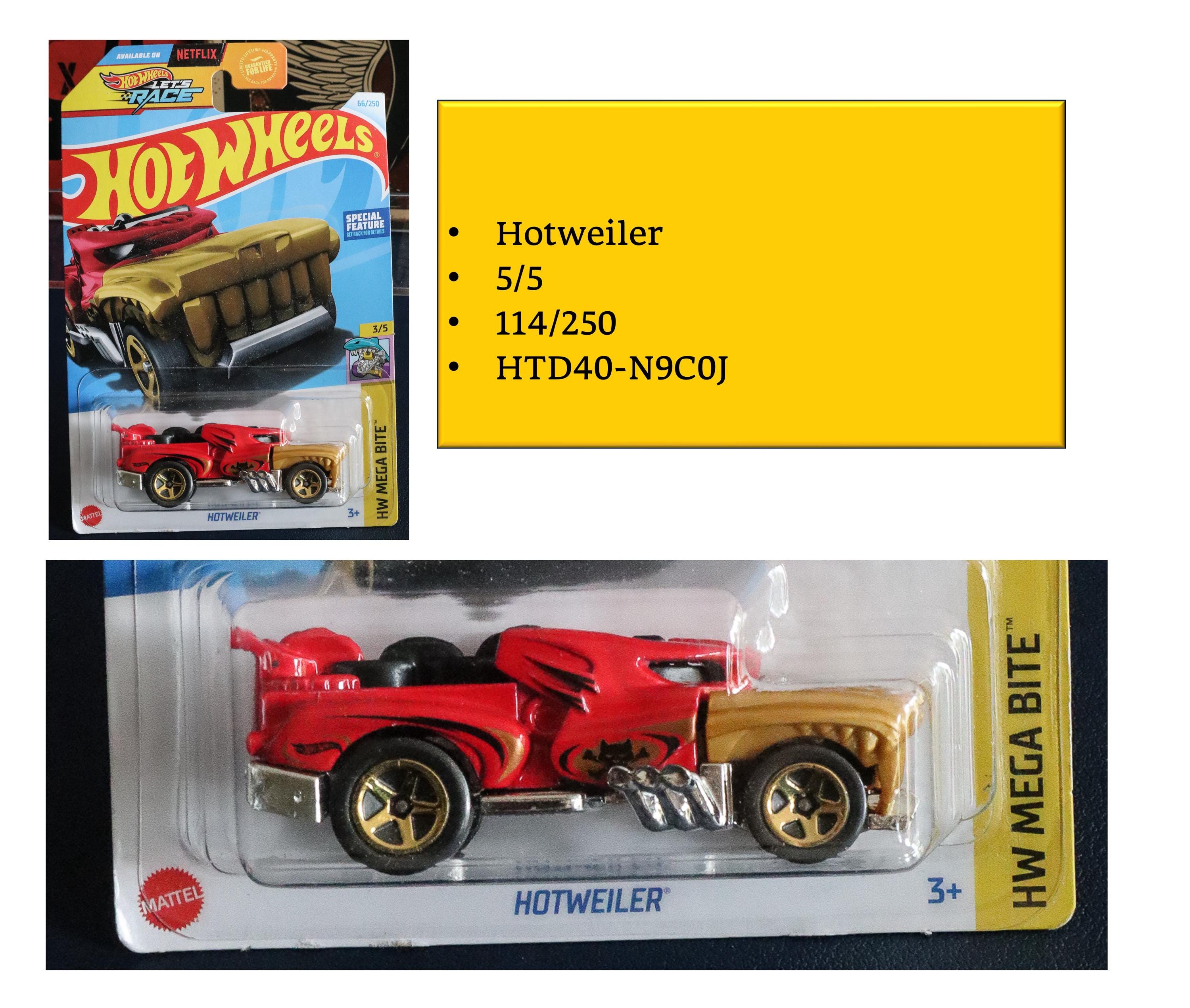 Hot Wheels Shark Bite Marron – HW Mega Bite 3/5, Voiture Moulée Sous Pression, Roues Surdimensionnées