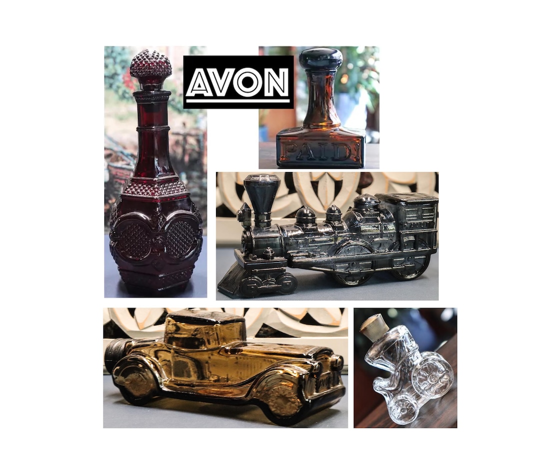 AVONビンテージ　ガラス瓶　6つセット AVONビンテージ ガラス瓶 6つセット インテリア小物