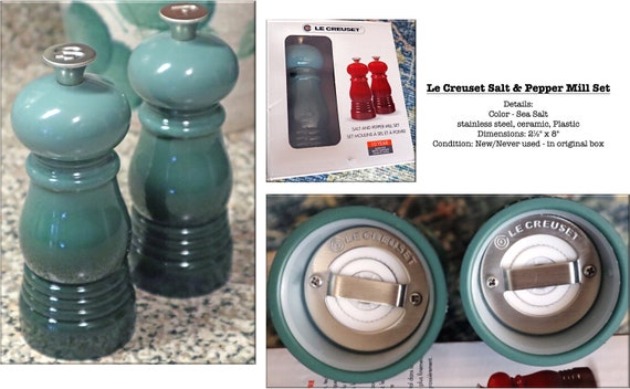 Le Creuset Marble Collection Salt and Pepper Mill Set