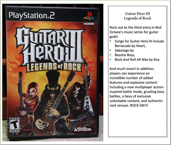  Guitar Hero 1 and 2 (Game Only) - PlayStation 2 : Video Games