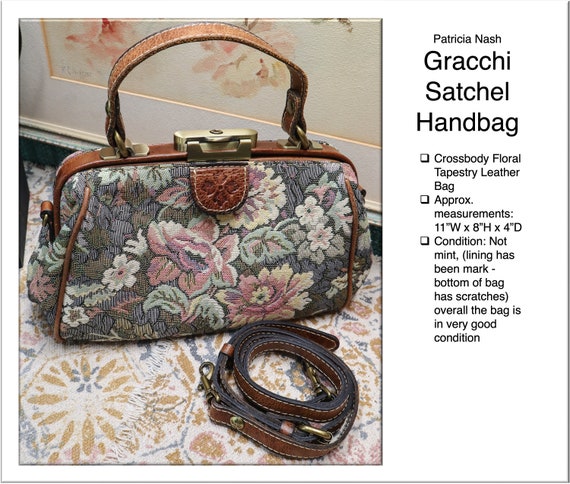 Patricia Nash Gracchi Satchel Handbag Etsy