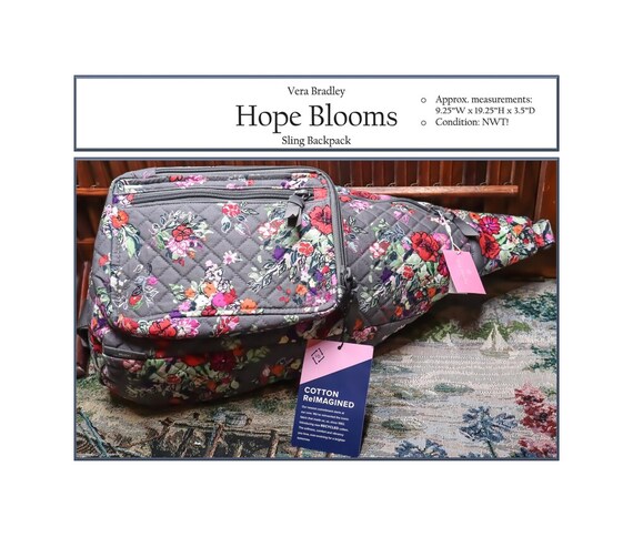 Vera bradley sling backpack deals